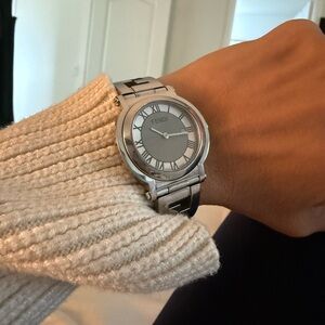 Fendi Metallic Silver Timepiece